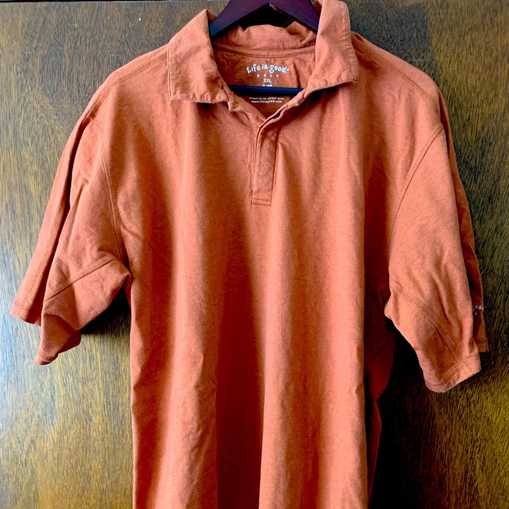 XXL Life Is Good Golf polo.